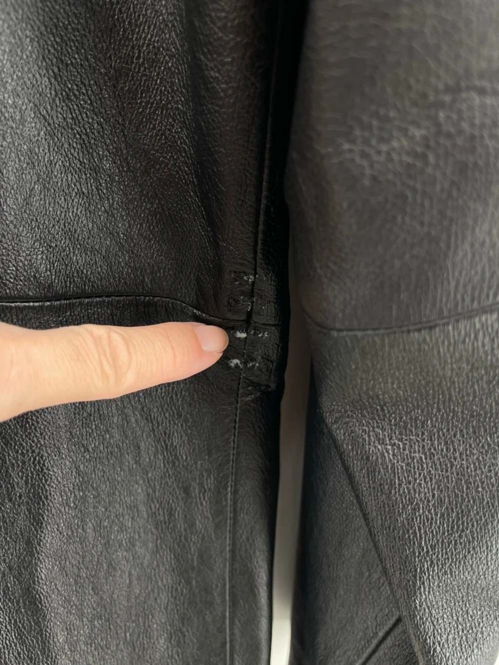 Worthington Women's Black Leather Zip-Front Jacket XL Business Contemporary - Picture 6 of 9